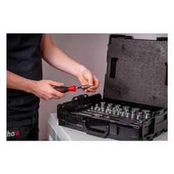 Wiha Steckschlüssel-Set 1/4" und 1/2", 60tlg, 33397... WIHA-44685 4010995446857 (Abb. 1)