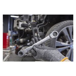 Wiha Doppelring-Ratschenschlüssel 4in1 SB3834-101, 10/13/17/19mm, 225mm, Chrom-Vanadium-Sta... WIHA-45421 4010995454210 (Abb. 1)