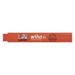 Wiha Gliedermaßstab Longlife, 2m, 10 Glieder, 15mm, 1.000V, Orange, 4102008... WIHA-42068 4010995420680 (Abb. 1)
