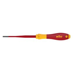 Wiha VDE-Schlitz-Schraubendreher SoftFinish electric slimFix 3201, 3,5x0,6x100mm, Chrom-Van... WIHA-35446 4010995354466 (Abb. 1)