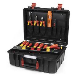 Wiha Werkzeugkoffer Basic L electric, 18-tlg, 45,7x36,7x18,3cm, Polypropylen... WIHA-45530 4010995455309 (Abb. 1)