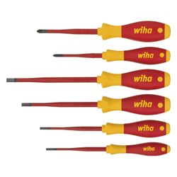 Wiha Schraubendrehersatz SoftFinish electric slimFix 3201 K6, 6-teilig, Chrom-Vanadium-Moly... WIHA-35389 4010995353896 (Abb. 1)