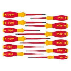 Wiha Schraubendrehersatz SoftFinish electric slimFix, 12-teilig, 1.000V... WIHA-41003 4010995410032 (Abb. 1)