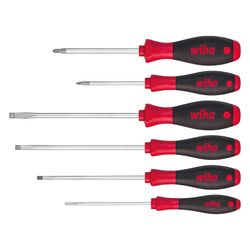 Wiha Schraubendreher-Satz SoftFinish, 6-teilig, Schlitz/Pozidriv, Rundklinge, 606g, 2-Kompo... WIHA-07153 4010995071530 (Abb. 1)