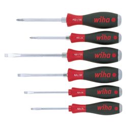 Wiha Schraubendrehersatz SoftFinish 530 ZK6, 6-tlg., Chrom-Vanadium-Molybdän Stahl... WIHA-21251 4010995212513 (Abb. 1)