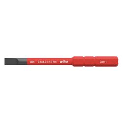 Wiha Schlitz-Bit slimBit electric 283110, 4,0x0,8x75mm, Chrom-Vanadium Stahl... WIHA-34580 4010995345808 (Abb. 1)