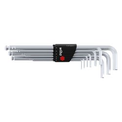 Wiha Winkelschlüssel-Set Sechskant mit Kugelkopf, 1,5-10mm, silber... WIHA-02292 4010995022921 (Abb. 1)