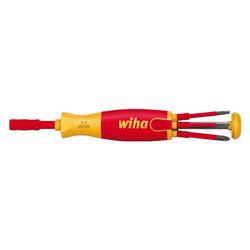 Wiha Magazin-Bithalter LiftUp electric 2831-09021, 1000V, 6 slimBits, Chrom-Vanadium Stahl... WIHA-38611 4010995386115 (Abb. 1)