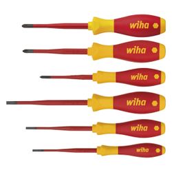 Wiha Schraubendrehersatz SoftFinish electric slimFix, 1.000V, 6-teilig, 3201K6001... WIHA-38362 4010995383626 (Abb. 1)