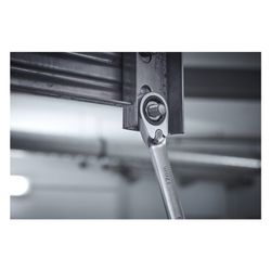 Wiha Ringratschen-Gabelschlüssel Set, 72 Zähne 8-19mm, Chrom-Vanadium-Stahl, 12tlg... WIHA-44661 4010995446611 (Abb. 1)