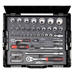 Wiha Steckschlüssel-Set 1/4" und 1/2", 60tlg, 33397... WIHA-44685 4010995446857 (Abb. 1)