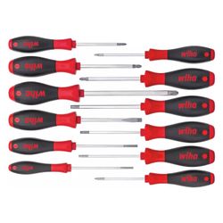 Wiha Schraubendrehersatz SoftFinish, 12-teilig, 1.129g... WIHA-41002 4010995410025 (Abb. 1)