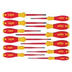 Wiha Schraubendrehersatz SoftFinish electric slimFix, 12-teilig, 1.000V... WIHA-41003 4010995410032 (Abb. 1)