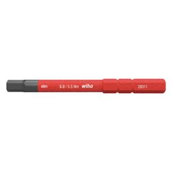 Wiha Innensechskant-Bit slimBit electric, SW 5,0 x 75mm, 283118... WIHA-37226 4010995372262 (Abb. 1)