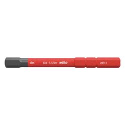 Wiha Innensechskant-Bit slimBit electric Vario, SW 6,0mm, 75mm, 283118... WIHA-37227 4010995372279 (Abb. 1)