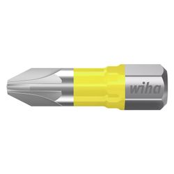 Wiha Kraftschrauber-Bit 7012Y PZ1, 1/4" Antrieb, 25mm, Torsions-Zone... WIHA-41588 4010995415884 (Abb. 1)
