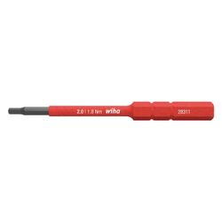 Wiha Innensechskant-Bit slimBit electric Vario 283118, SW 2,0mm, 75mm, 1,8 Nm... WIHA-37223 4010995372231 (Abb. 1)