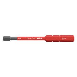 Wiha Innensechskant slimBit electric Vario, 4,0x75mm, 283118... WIHA-37225 4010995372255 (Abb. 1)