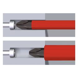 Wiha VDE-PlusMinus-Schraubendreher SoftFinish electric slimFix 3281, 80mm, Kunststoff... WIHA-36329 4010995363291 (Abb. 1)