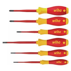 Wiha Schraubendrehersatz SoftFinish electric slimFix, 1.000V, 6-teilig, 3201K6001... WIHA-38362 4010995383626 (Abb. 1)