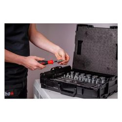 Wiha Steckschlüssel-Set 1/4" und 1/2", 60tlg, 33397... WIHA-44685 4010995446857 (Abb. 1)