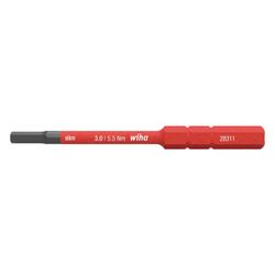 Wiha Innensechskant-Bit slimBit electric Vario, 3,0mm x 75mm, 5,5 Nm, IEC 60900... WIHA-37147 4010995371470 (Abb. 1)