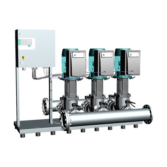 Wilo Comfort-Vario COR-4 Mehrpumpenanlage MVIE 9503/2/SCe, 22,0kW, 400V, DN 250, PN 16