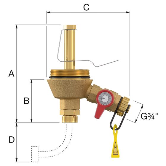 Wilo Voda Magnet Kit, Abnehmbarer Schmutzfänger mit Schaber für Wilo-Voda Dirt ab DN 50 Abscheider, Stahl