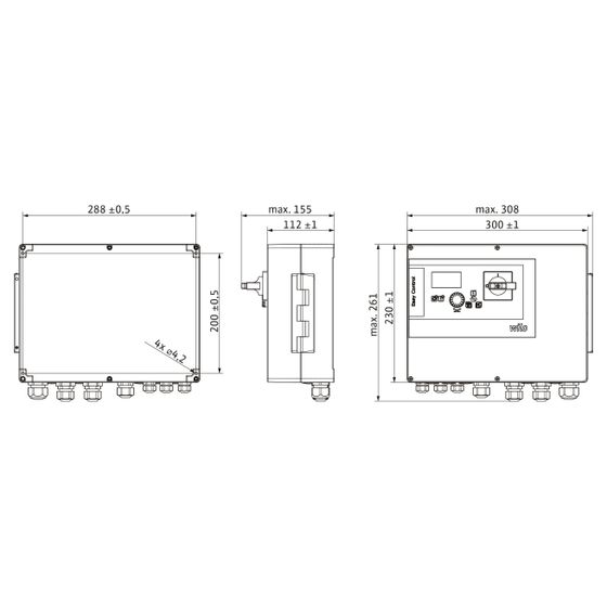Wilo Schaltgerät Wilo-Control EC-WP EC-WP-1x 12A-MT34-DOL-WM