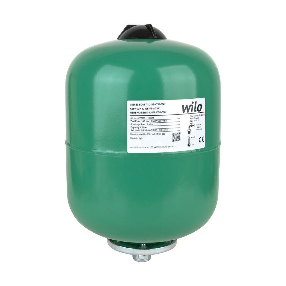 Wilo Membrandruckbehälter Typ D 12D-PN16... WILO-2515517 4016322484349 (Abb. 1)