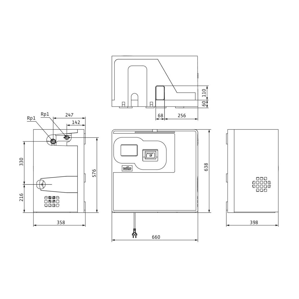 Wilo Trennsystem Basic TRSB11-1MP304EM + HAUBE... WILO-2542978  (Abb. 2)