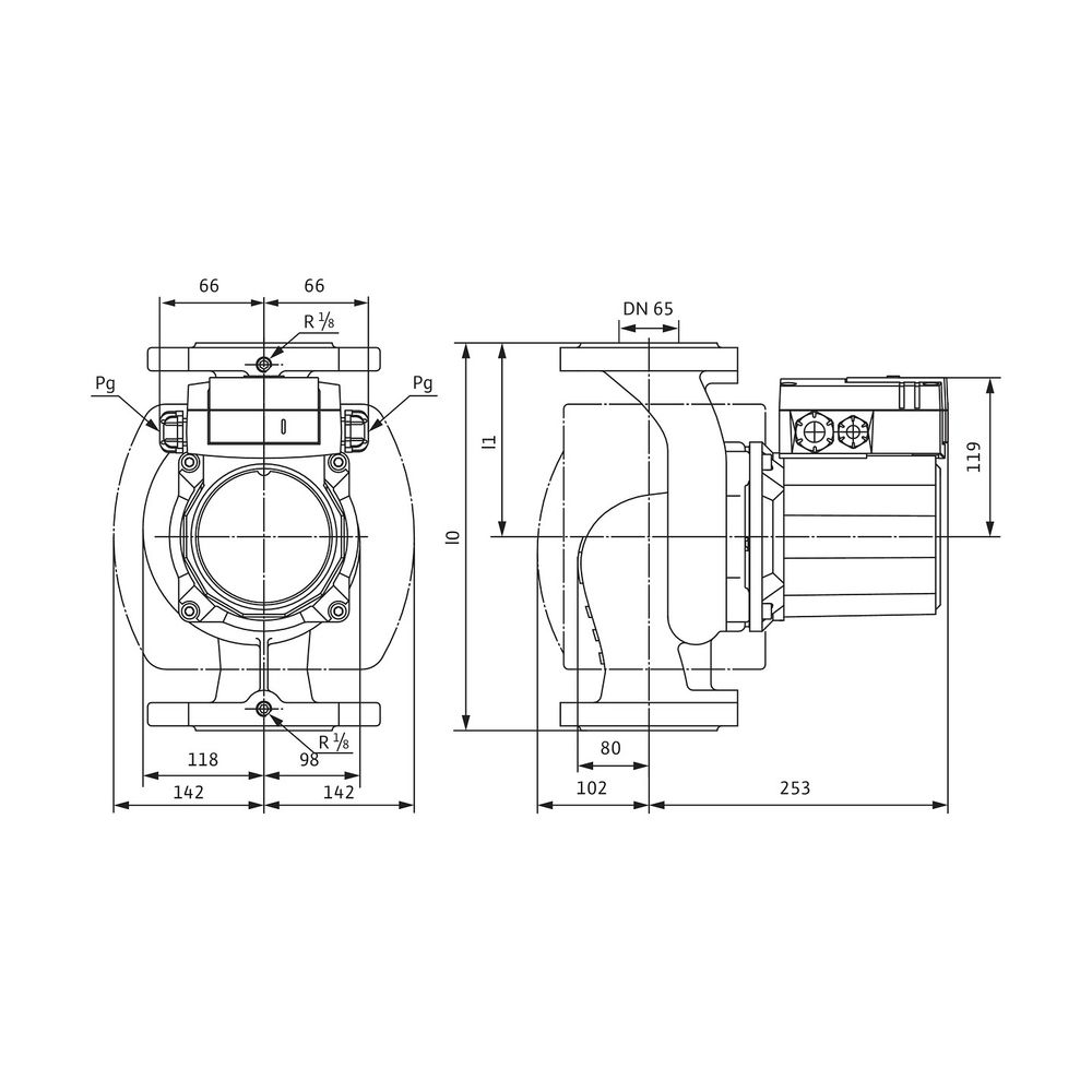 Wilo Nassläufer-Standardpumpe TOP-Z 65/10 3x400V PN 6/10 RG DN65... WILO-2175528 4048482742823 (Abb. 2)