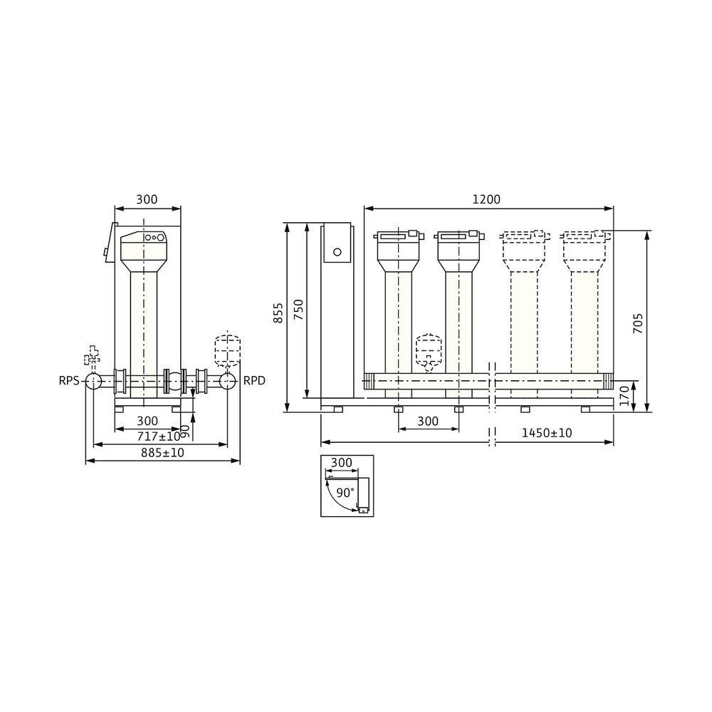 Wilo Mehrpumpenanlage SiBoost Smart 4MVISE803 1,1kW... WILO-2550762 4048482895796 (Abb. 2)