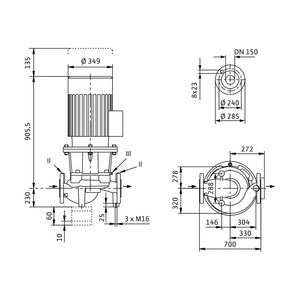 Wilo Trockenläufer-Standard-Einzelpumpe IL 150/270-22/4-S1... WILO-2163064 4048482606682 (Abb. 2)