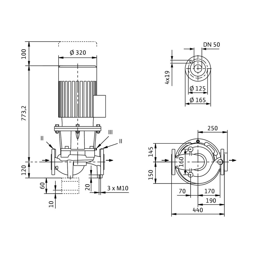 Wilo Trockenläufer-Standard-Einzelpumpe IL 50/220-11/2 DN50 11kW... WILO-2120884 4048482217550 (Abb. 2)