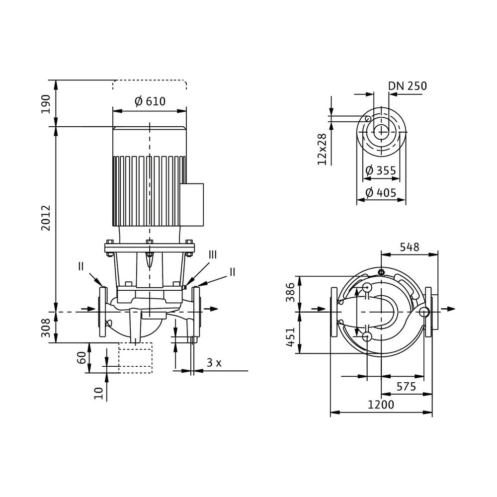 Wilo Trockenläufer-Standard-Einzelpumpe IL 250/460-132/4-S1... WILO-2171296 4048482719214 (Abb. 2)