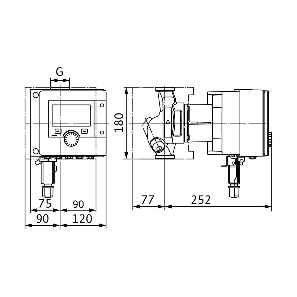 Wilo Stratos MAXO Smart-Nassläufer-Umwälzpumpe Z 25/0,5-8, PN 10, G 1 1/2", 133W P1... WILO-2215028 4062679141497 (Abb. 2)