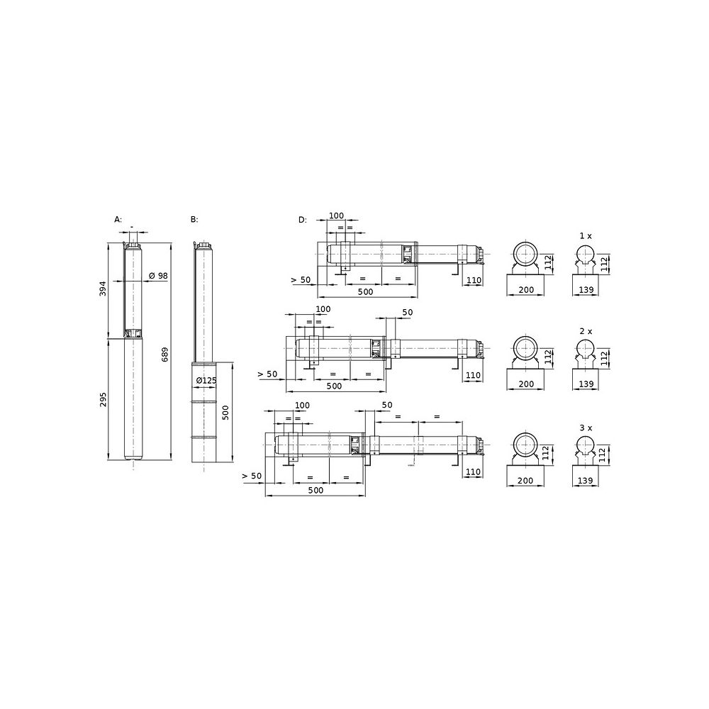 Wilo Unterwassermotor-Pumpe Sub TWU 4.02-14-C Rp 1 1/4" 1x230V 750W... WILO-6046689 4044966490273 (Abb. 2)