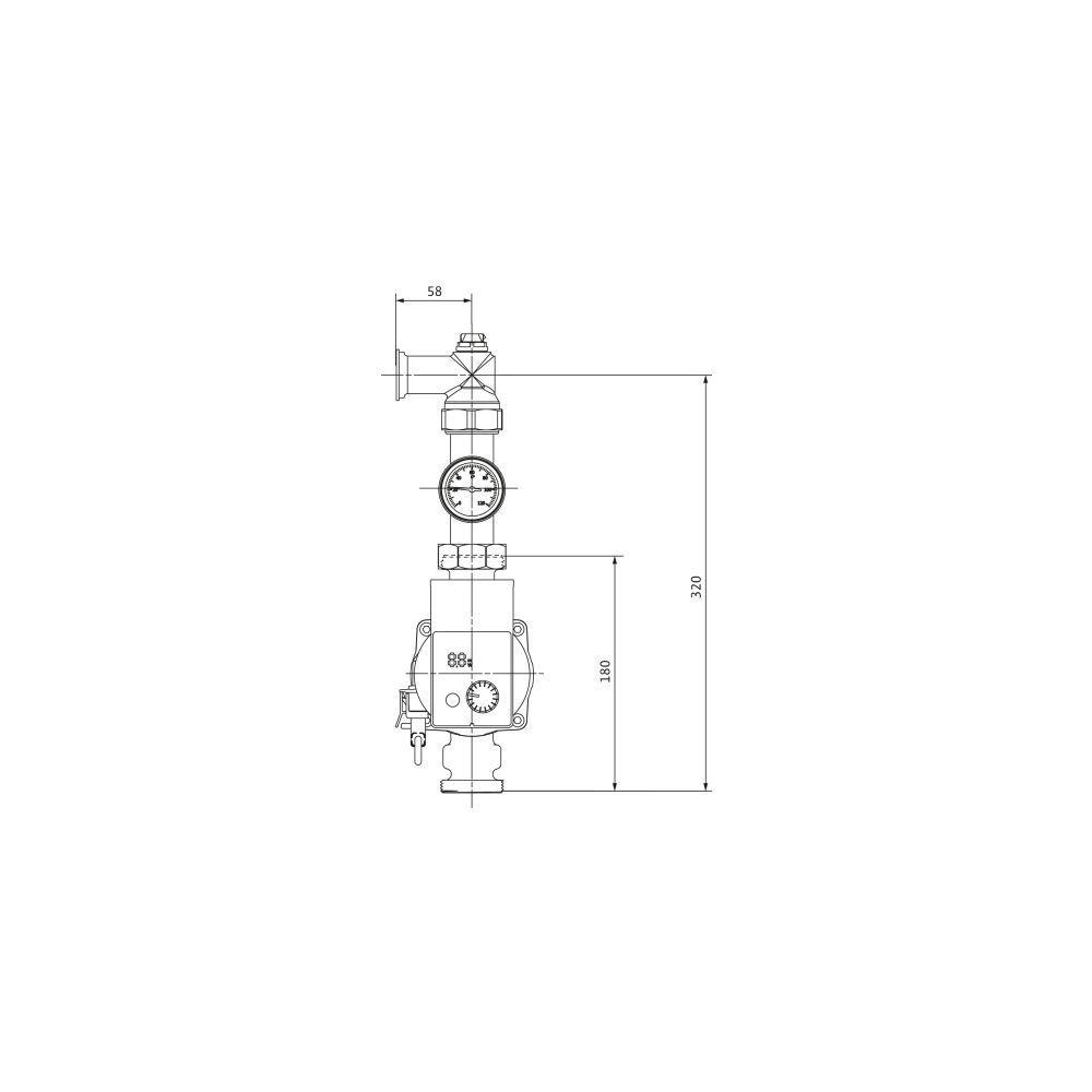 Wilo System hydraulische Trennung Fußbodenheizung Safe WSA 5-24 Anschlusssatz... WILO-4186466 4048482404448 (Abb. 2)