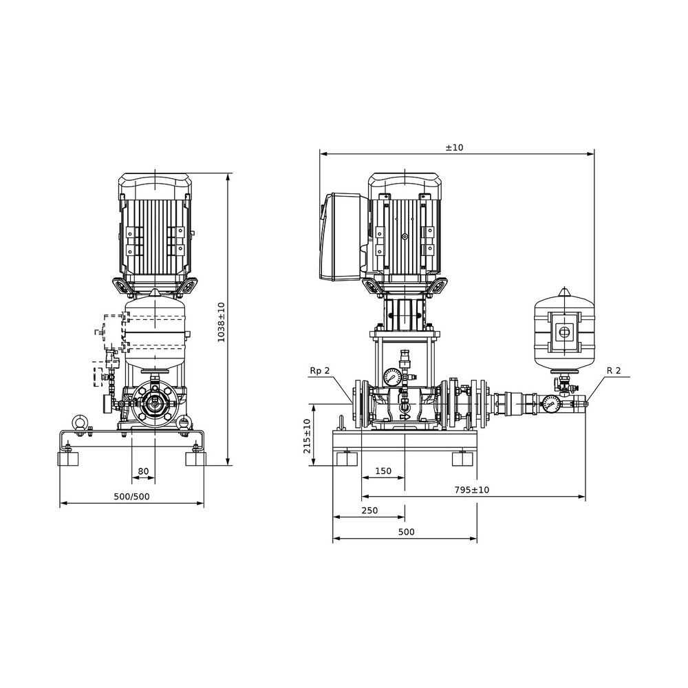 Wilo Einzelpumpenanlage SiBoost Smart 1 Helix VE2202-ES 4kW... WILO-2547321 4048482747200 (Abb. 2)