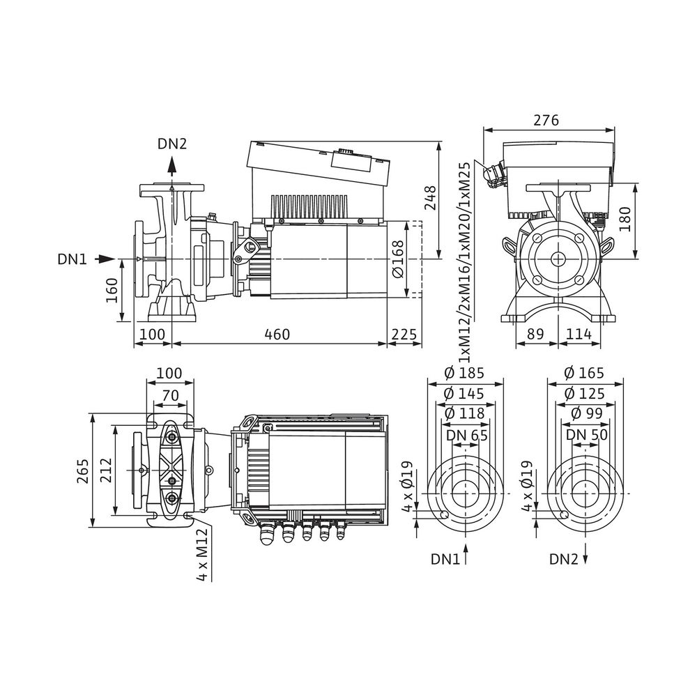 Wilo Trockenläufer-Hocheffizienz-Einzelpumpe Stratos GIGA B 50/1-12/1,2-R1... WILO-2189139 4048482778655 (Abb. 2)