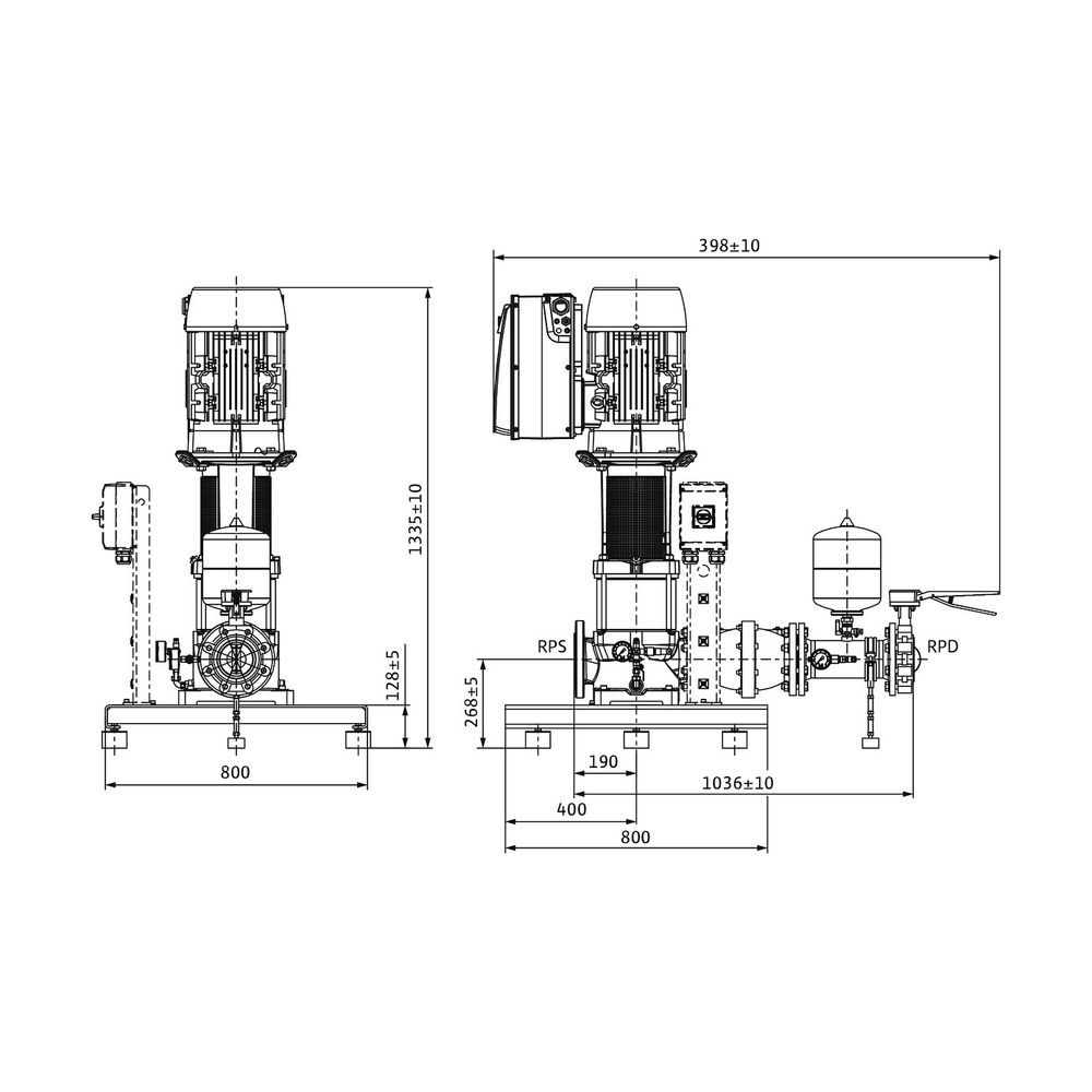 Wilo Einzelpumpenanlage COR-1 MVIE 7002-GE 11kW... WILO-2551690 4048482967806 (Abb. 2)