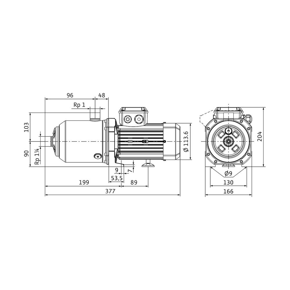 Wilo Hochdruck-Kreiselpumpe Medana CH1-L.602-2 G 1" 1/4 3x400V 550W... WILO-4235349 4048482938585 (Abb. 2)