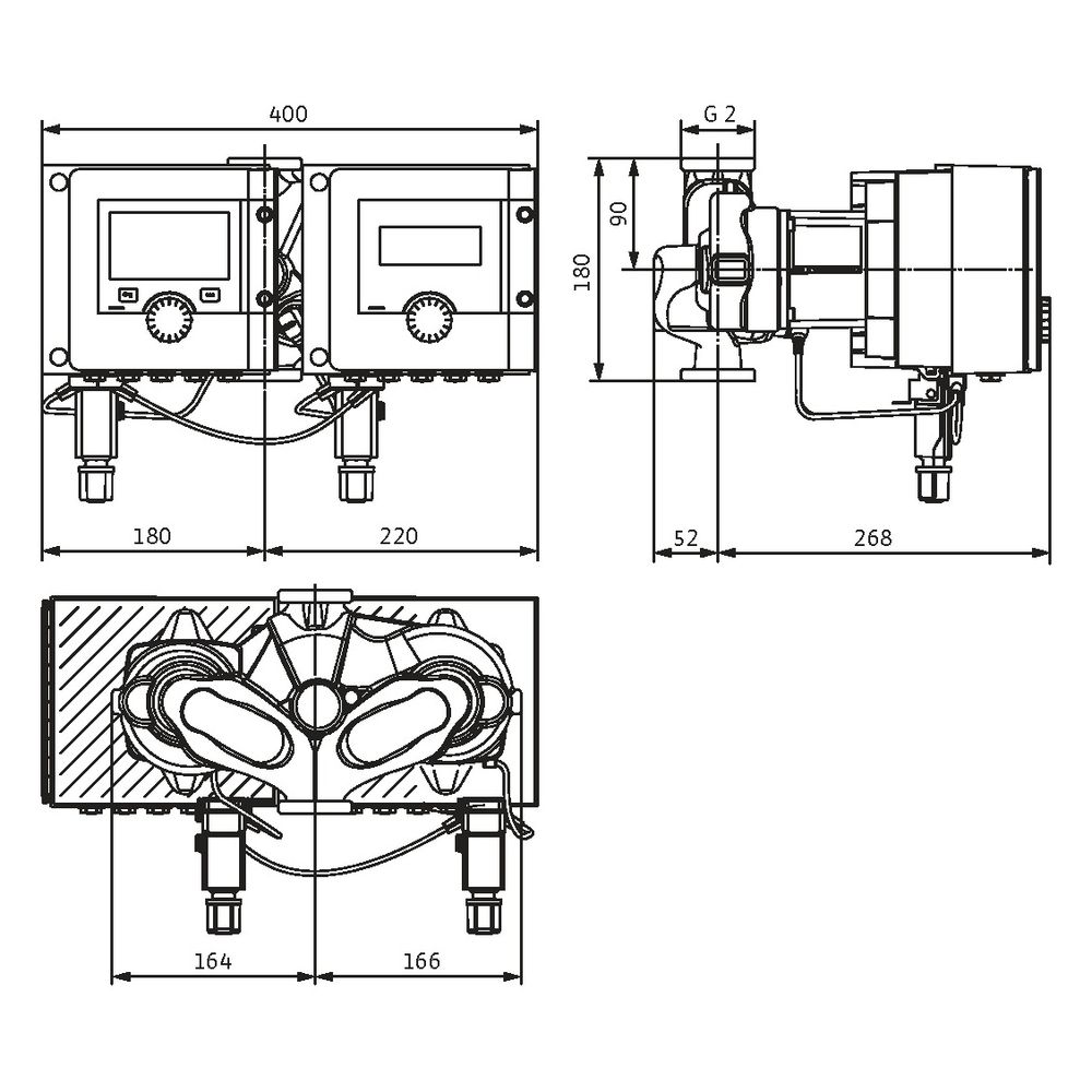 Wilo Stratos MAXO-D Nassläufer-Premium-Smart-Doppelpumpe 30/0,5-10, 234W P1, 230V, G 2", ... WILO-2225968 4062679270005 (Abb. 2)