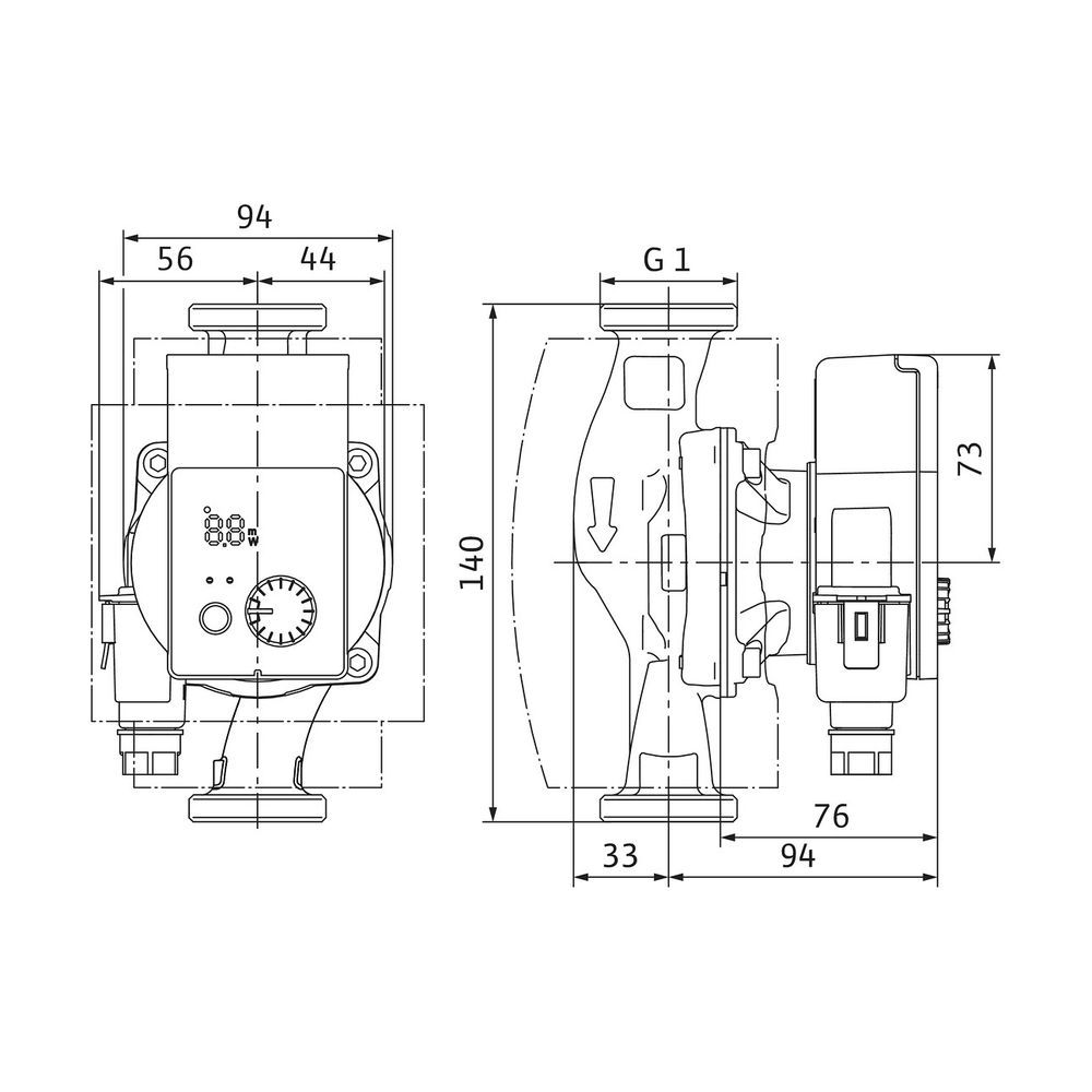 Wilo Yonos PICO-Z Nassläufer-Hocheffizienzpumpe 15/0,5-4-140, 15W, 230V, G 1", PN 10... WILO-4255411 4062679265698 (Abb. 2)