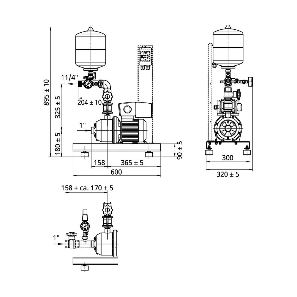 Wilo Einzelpumpenanlage Comfort-Vario COR-1MHIE204EM2-GE-WMS... WILO-2554886 4062679199511 (Abb. 2)