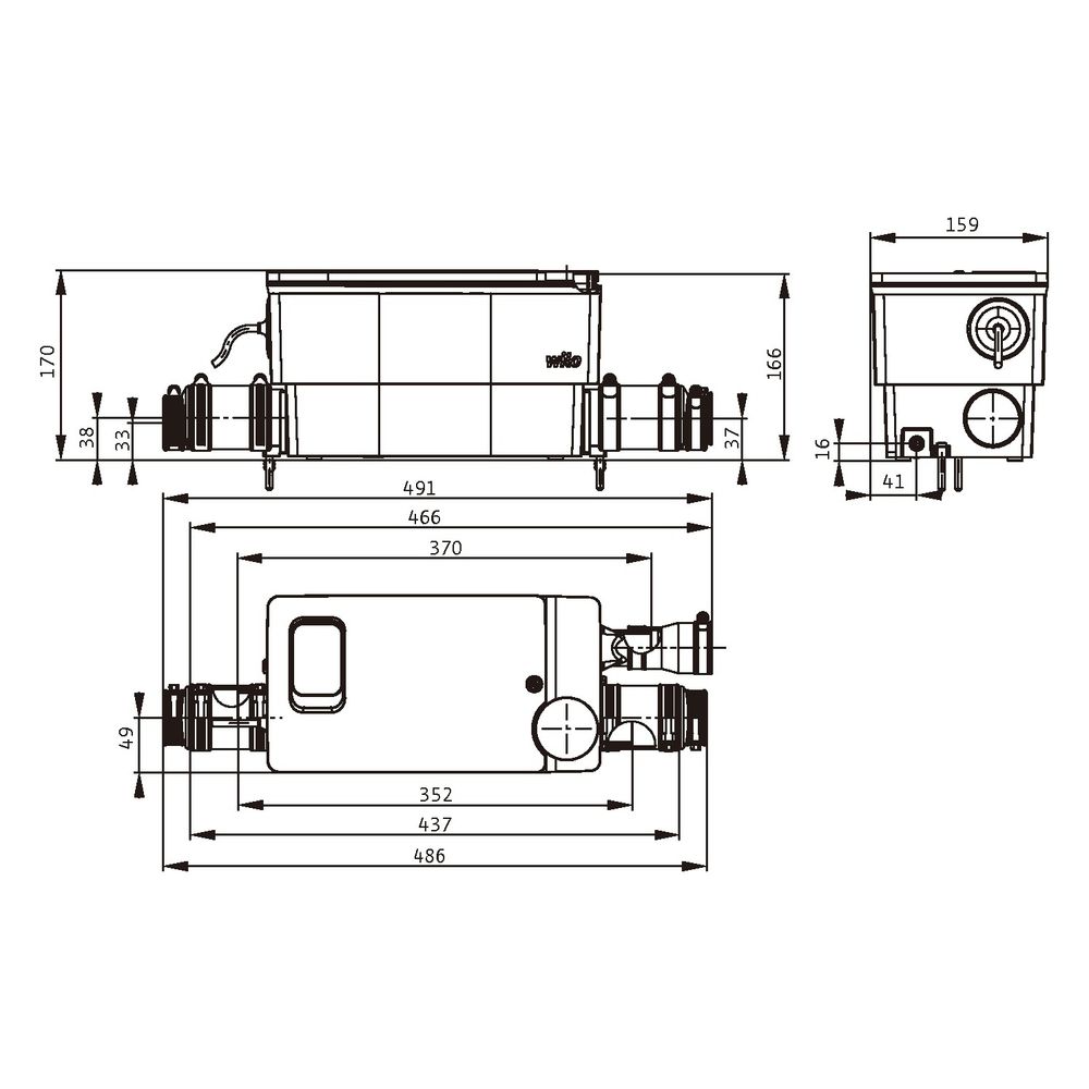 Wilo DrainLift MINI3 Abwasser-Hebeanlage XXS-EF, 0,15kW, 230V... WILO-6095126 4062679277998 (Abb. 2)