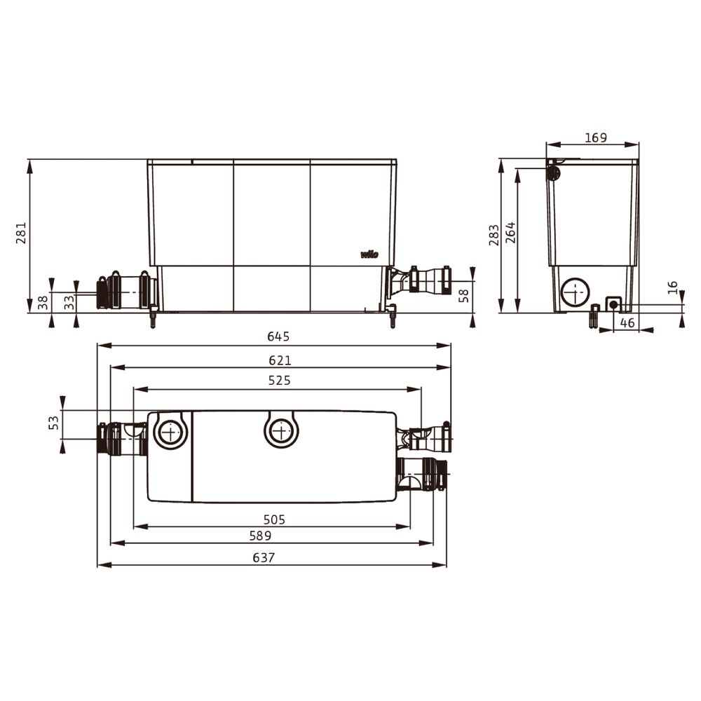 Wilo DrainLift MINI5 Abwasser-Hebeanlage XS/C-EF, 0,45kW, 230V... WILO-6095129 4062679278322 (Abb. 2)