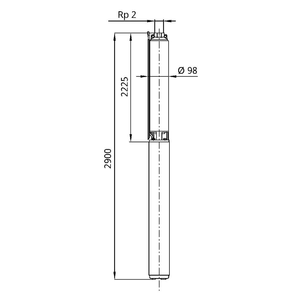 Wilo Unterwassermotor-Pumpe Sub TWU4.16-30-C Rp 2” 3x400V 5,5kW... WILO-6082868 4048482795973 (Abb. 2)