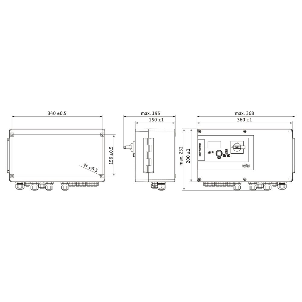 Wilo Schaltgerät Easy Control EC-Lift EC-L-3x 12A-MT34-DOL-WM... WILO-2543230 4048482659336 (Abb. 2)